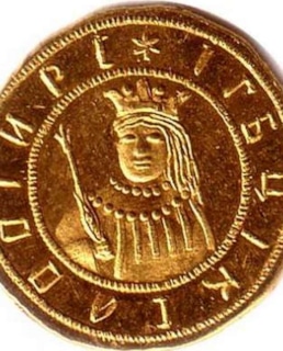 Портрет Софьи Алексеевны на золотой монете