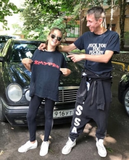 Алексей Панин и его дочь Анна