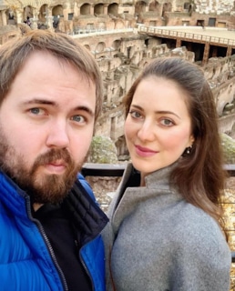 Валентин Петухов и его жена