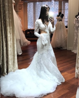 Настя Рыбка в свадебном платье