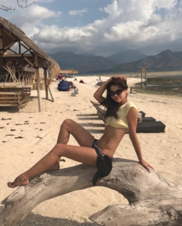 Настя Рыбка на пляже