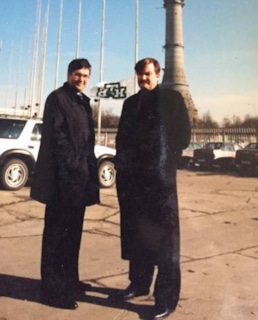 Евгений Киселев и Олег Добродеев в 1997 году
