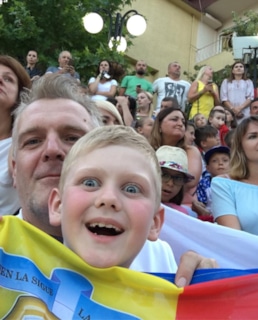 Сергей Пиоро с сыном