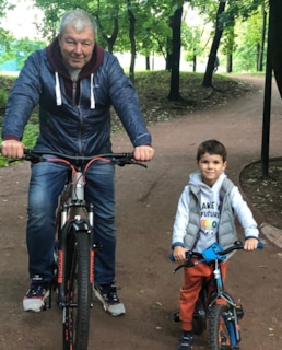 Александр Робак и его сын