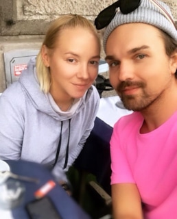 Александр Панайотов и жена Екатерина Коренева