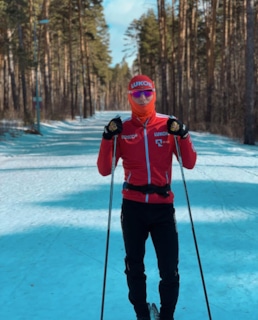 Денис Спицов на тренировке