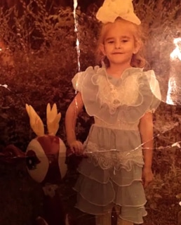 Александра Воробьева в детстве