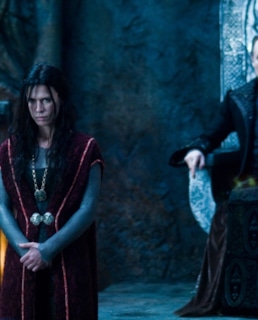 Билл Найи и Рона Митра в фильме «Другой мир: Восстание ликанов»