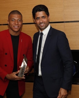 Килиан Мбаппе и Нассер Аль-Хелаифи