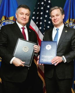 Арсен Аваков и директор ФБР Кристофер Рэй