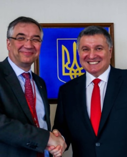 Арсен Аваков и посол Роман Ващук