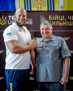 Арсен Аваков и чемпион "Игр непокоренных" Александр Белобоков