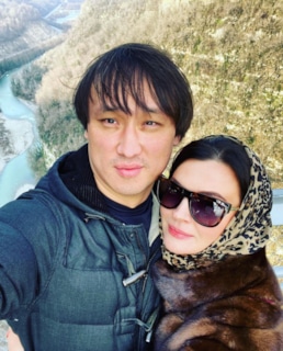 Сангаджи Тарбаев с женой Татьяной