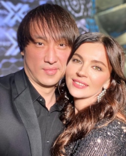 Сангаджи Тарбаев с женой Татьяной