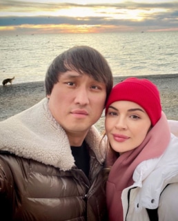 Сангаджи Тарбаев с женой Татьяной