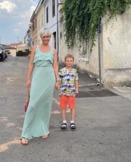 Юлия Беретта с сыном