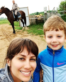 Юлия Беретта с сыном