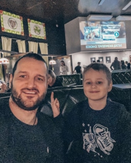 Алексей Самсонов с сыном