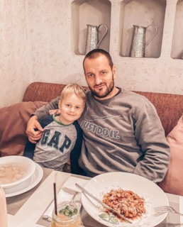 Алексей Самсонов с сыном