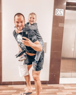 Алексей Самсонов с сыном