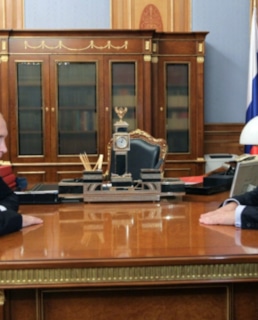 Владимир Лисин и Владимир Путин