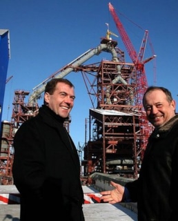 Владимир Лисин и Дмитрий Медведев