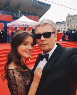 Александр Стриженов с дочерью Александрой