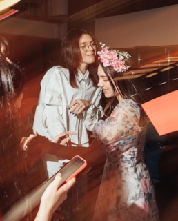 Певец Кристиан Костов и Евгения Медведева