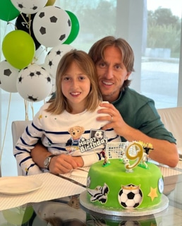 Лука Модрич с дочерью