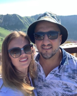 Екатерина Шепета (Екатерина Кещян) с мужем