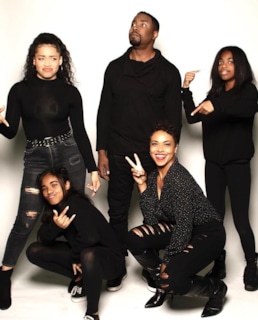 Майкл Джей Уайт с семьей