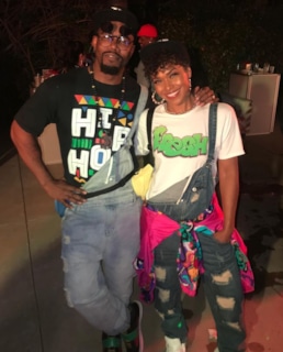 Майкл Джей Уайт с женой