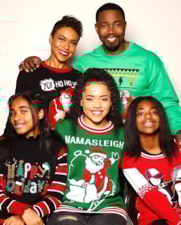 Майкл Джей Уайт с семьей