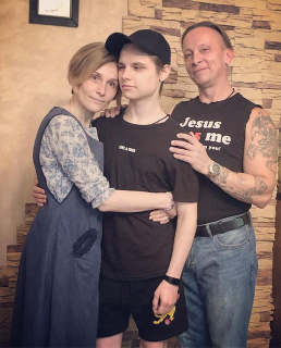 Оксана Арбузова с семьей