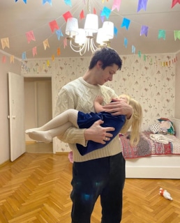 Кузьма Котрелев с дочерью