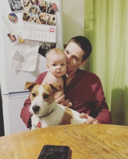 Кузьма Котрелев с дочерью