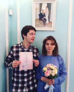 Кузьма Котрелев с женой