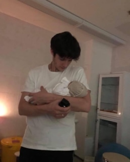 Кузьма Котрелев с дочерью