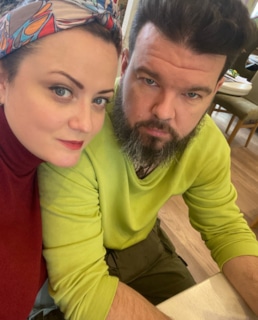 Екатерина Соломатина с мужем