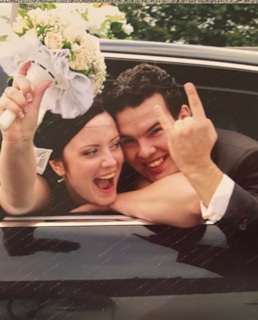 Екатерина Соломатина с мужем в молодости