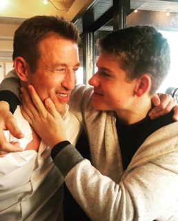 Павел Лычников с сыном