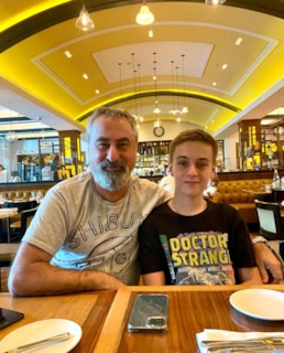 Александр Толмацкий с сыном