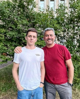 Андрей Карако с сыном