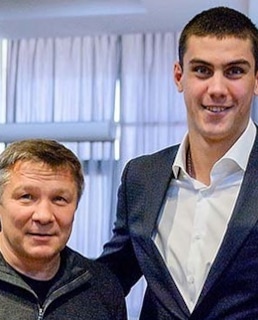 Евгений Тищенко с тренером