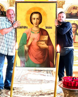 Алексей Огурцов с сыном