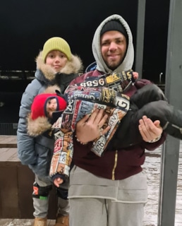 Роман Пашков с детьми