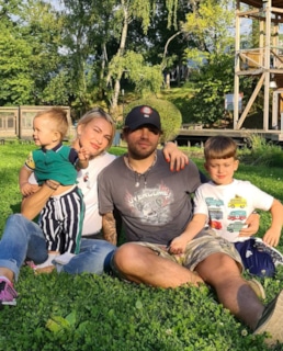 Роман Пашков с семьей