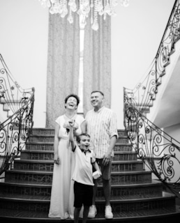 Елена Гущина с мужем и сыном