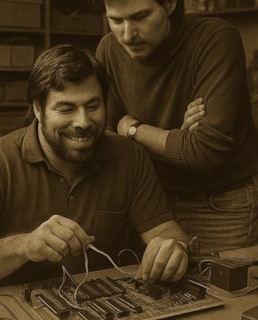 Стив Возняк и Стив Джобс