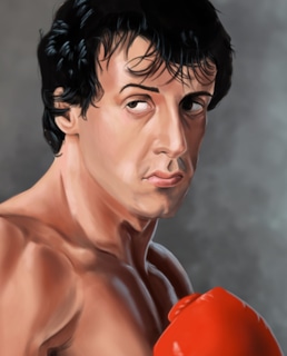 Рисунок Рокки Бальбоа